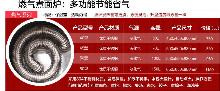 燃氣節能煮麵爐、多功能煮麵爐